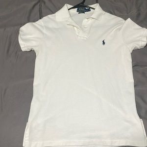 white polo shirt